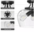 Merra 14 in. 3-Light Matte Black Semi-Flush Mount with Clear Glass Shade