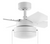 Hampton Bay YG922B-MWH Metarie II 24 in. Indoor Matte White Ceiling Fan w/Light