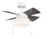Hampton Bay YG922B-MWH Metarie II 24 in. Indoor Matte White Ceiling Fan w/Light