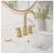 Phiestina Brushed Gold Wides pread 8 in. 2-Handle Bathroom Faucet 3-Hole