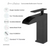 Swiss Madison Concorde Single-Handle Single-Hole Bathroom Faucet in Matte Black