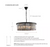 22" Modern 6-light Black Modern Farmhouse Crystal Drum Chandelier Pendant Light