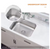 Glacier Bay 23 in Undermount Single Bowl Stainless Steel Kitchen Sink w/Strainer