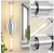 19.84 in 2-Light Chrome Vanity Light Fixture w/Clear Glass Shape Wall Mount Lamp