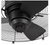 Hampton Bay Conyer 20 in. Indoor/Wet Outdoor 3-Speed Anywhere Fan in Matte Black
