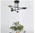 YANSUN 6-Light Black Sputnik Modern Linear Semi Flush Mount Ceiling Light