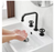 BWE Industry Style 8" Widespread Double Handle High-Arc Bathroom Faucet w/Drain