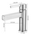 BWE Single Handle Single Hole Drip-Free Modern Bathroom Faucet - Polished Chrome