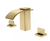 SUMERAIN Modern 8" Widespread Double Handle Bathroom Sink Faucet in Brushed Gold