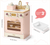 Robud Wooden Pink Dishwasher Pretend Play Toy Kitchen Set