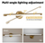 LamQee 23.6 in. 1-Light Gold LED Bathroom Vanity Light Bar with Rotatable Arm