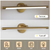 LamQee 23.6 in. 1-Light Gold LED Bathroom Vanity Light Bar with Rotatable Arm