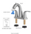 Glacier Bay Nadina 4 in. Centerset 2-Handle Bath Fountain Faucet Brushed Nickel