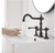 BWE 8" Widespread Double Handle 3 Hole Bathroom Faucet Water-Saving, Matte Black