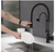 waterpar Single Handle 21" Kitchen Faucet w/ Dual Function in Matte Black JK0171