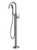 JACUZZI NW50826 Round Single-Handle Freestanding Tub Filler in Brushed Nickel
