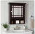Teamson Home Neal 20" W x 24.13" H x 6.5" D Wooden Medicine Cabinet in Espresso