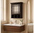 Teamson Home Neal 20" W x 24.13" H x 6.5" D Wooden Medicine Cabinet in Espresso