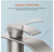 Forious Waterfall Bathroom Sink Faucet w/Deckplate & Drain in Brushed Nickel