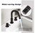 Double handle 8 in. Widespread 3-Hole Bathroom Sink Faucet in Matte Black