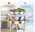 Chafing Dishes Buffet Set: | Round Chafers and Buffet Warmers Set for Catering