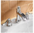 BWE 8" Waterfall Widespread 2-Handle Bathroom Faucet with Pop-up Drain in Chrome
