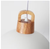 1-Light White Modern Pendant Light Fixture w/Plug in Switch (No Bulbs Included)