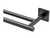 Gatco 5614MX Mode 24 in. Wall Mounted Double Towel Bar in Matte Black