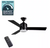 Hampton Bay Castlegate 44" Indoor Integrated LED Matte Black Ceiling Fan w/Remot