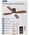 52" Integrated LED Indoor 6-Speed Black Flush Mount Ceiling Fan, Light & Remote