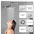 BWE A-95037-C Polished Chrome Single Handle High Pressure Shower System w/Valve