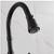 androme 1-Handle Pull Down Sprayer Kitchen Faucet High Arc Spout in Matte Black