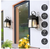 Uolfin 1-Light Matte Black Farmhouse Outdoor Wall Lantern Porch Light Sconce