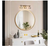 LNC 3-Light Modern Plated Brass Geometric Bathroom Vanity Light