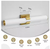 KAISITE 23 in. 1-Light Gold LED Vanity Light Bar, Dimmable Bathroom Light