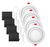 Globe Electric 91127 Slimline 4 in. Integrated LED Canless Recessed Kit (4-Pack)