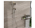 8-Spray Patterns Round 4.7" Wall Bar Shower Kit with Slide Bar in Brushed Nickel