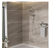 8-Spray Patterns Round 4.7" Wall Bar Shower Kit with Slide Bar in Brushed Nickel