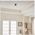 KICHLER Winslow 8.5 in 1-Light Black Contemporary Semi-Flush Mount Ceiling Light