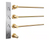Swiss Madison SM-TW0901BG Claire 3-Bar Electric Towel Warmer in Brushed Gold