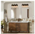Uolfin Farmhouse Rustic Oil-Rubbed Bronze 22 in. 3-Light Cage Vanity Light