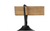 Uolfin Farmhouse Faux Wood & Black Linear Chandelier 3-Light Vintage Chandelier