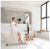 BWE Freestanding Floor Mount Roman Tub Faucet with Hand Shower in Matte Black