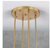 Damitri 12-Light Brushed Gold Industrial Vintage Wheel-Shape Chandelier