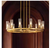 Damitri 12-Light Brushed Gold Industrial Vintage Wheel-Shape Chandelier