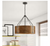 Aiwen 4-Light 22.44" Round Rustic Chandelier Island Farmhouse Drum Hanging Light