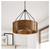 Aiwen 4-Light 22.44" Round Rustic Chandelier Island Farmhouse Drum Hanging Light