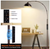 BICIK 71 in. Modern Brown Arc Dimmable Floor Lamp with Adjustable Hanging Shade