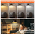 BICIK 71 in. Modern Brown Arc Dimmable Floor Lamp with Adjustable Hanging Shade