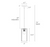 LNC Modern 1-Light Black Brass Island Pendant Bottle Clear Glass Shade LED Light